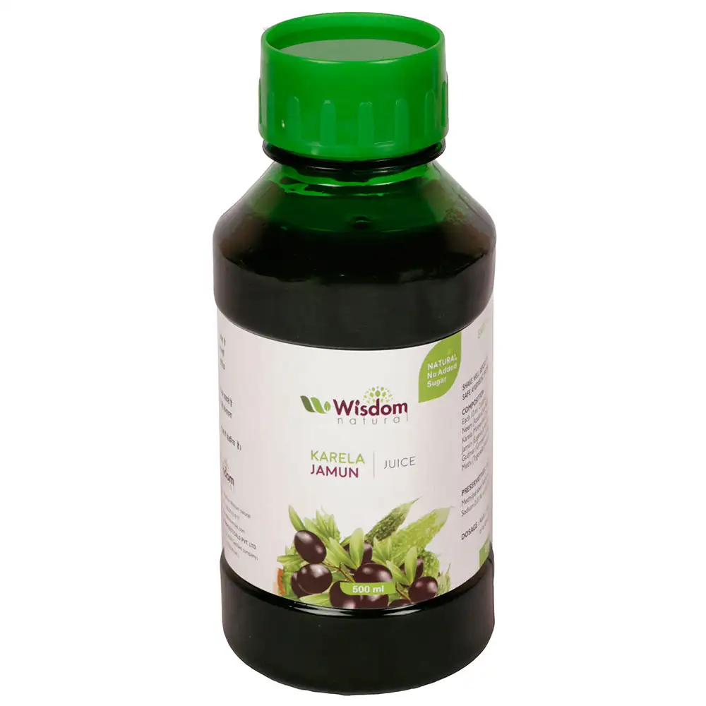 Wisdom Natural Karela Jamun Juice,  Unflavoured  0.5 L