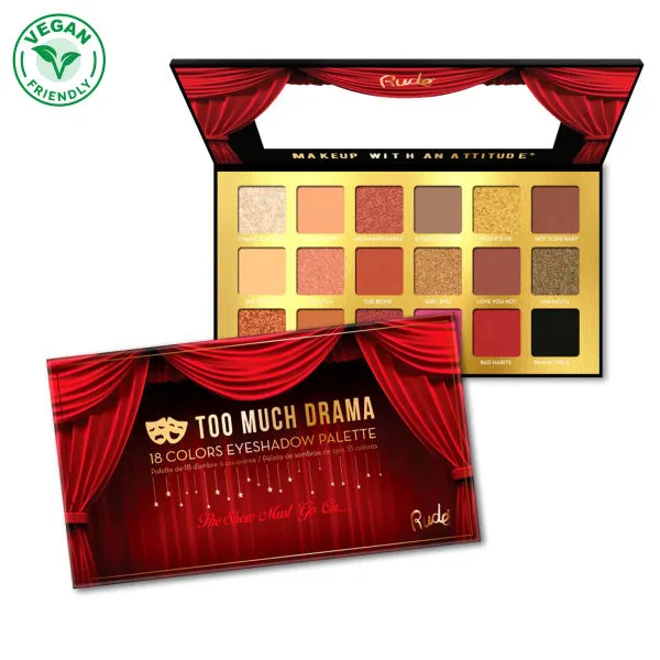 Rude Cosmetics Too Much Drama 18 Eyeshadow Palette