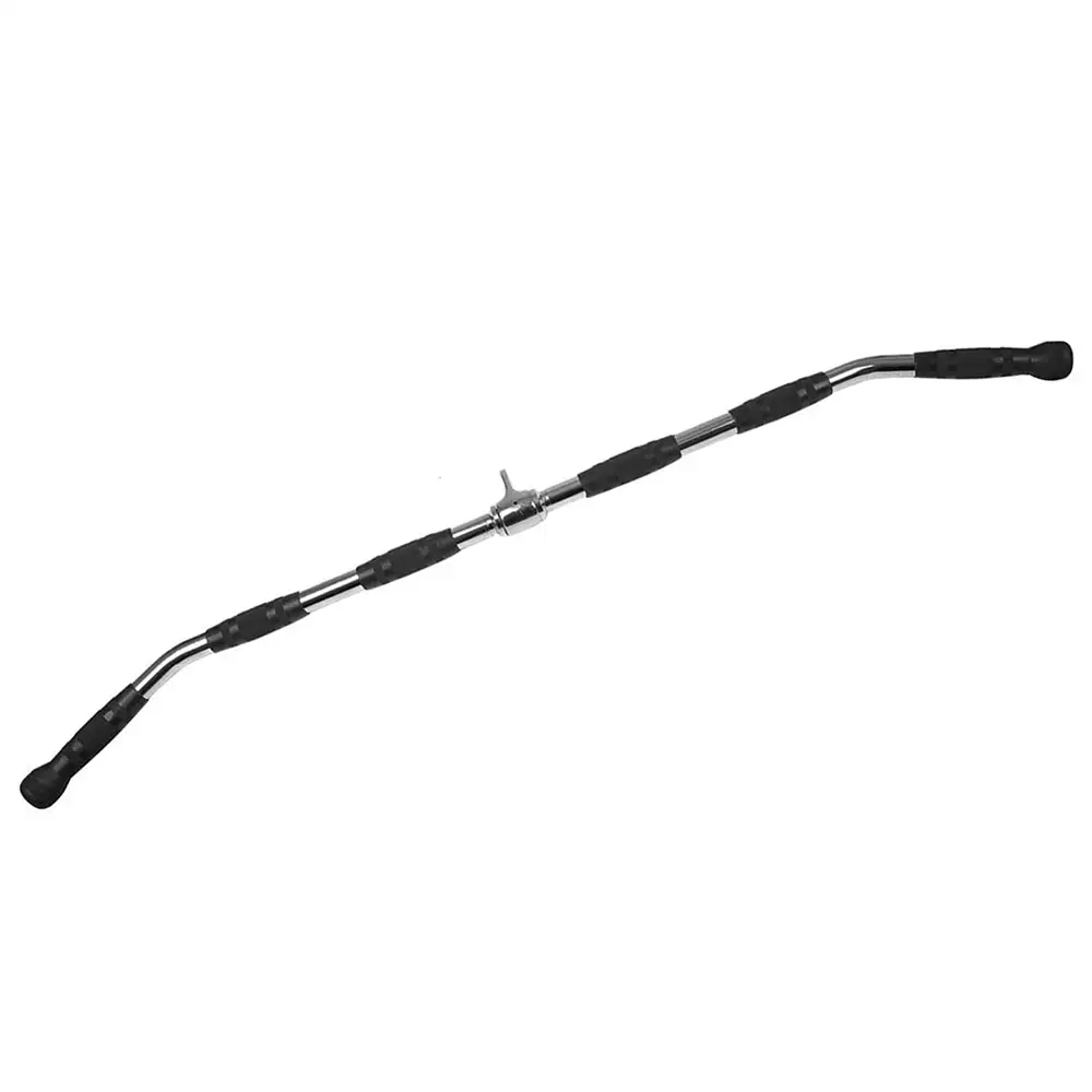 Fitsy Lat Pull Down Bar - 115cm,  Silver and Black