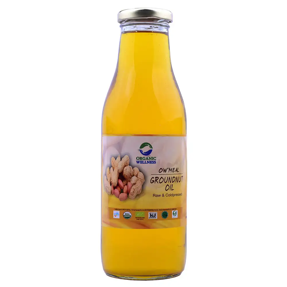 Organic Wellness OW'Meal Groundnut Oil,  500 ml