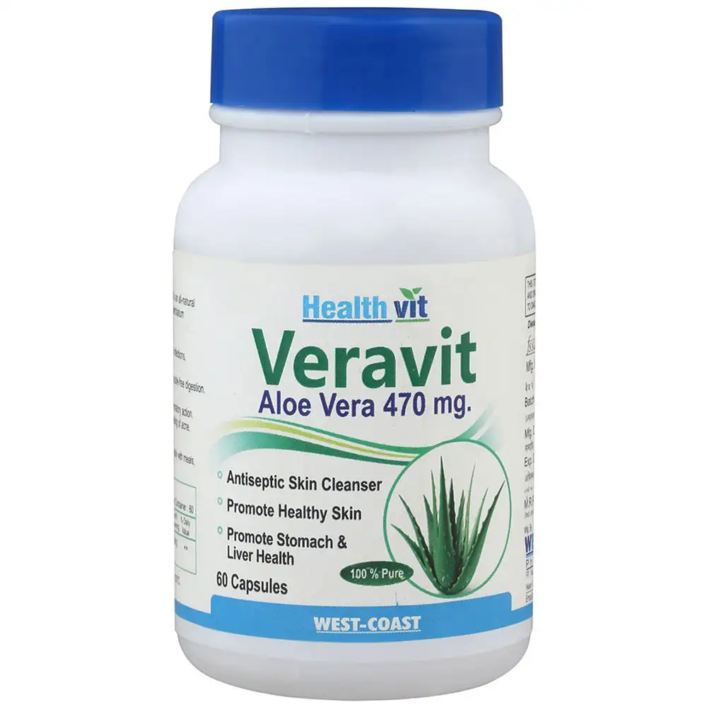 Healthvit Veravit Aloe Vera (470mg),  60 capsules