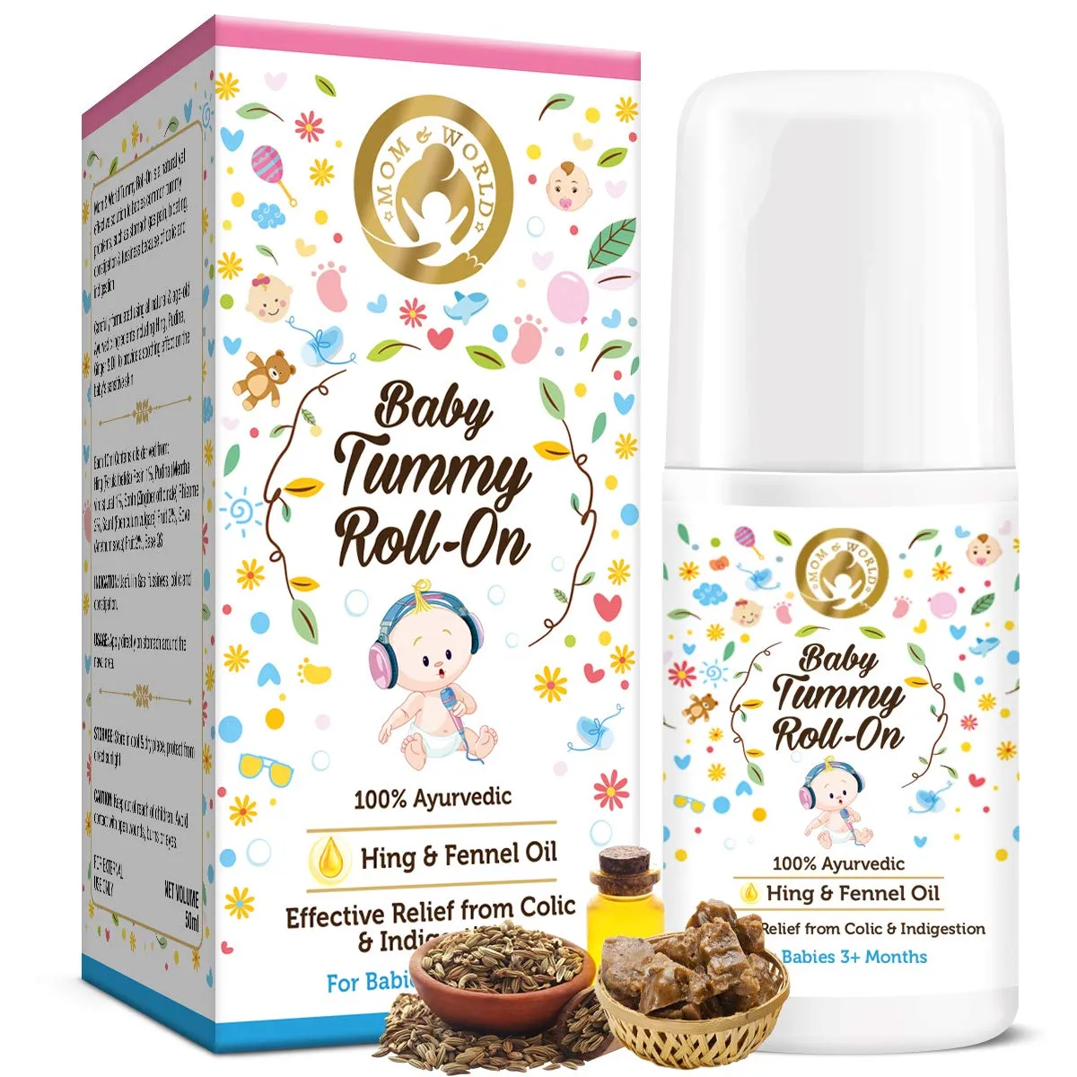 Mom & World Baby Tummy Roll On 50 ml