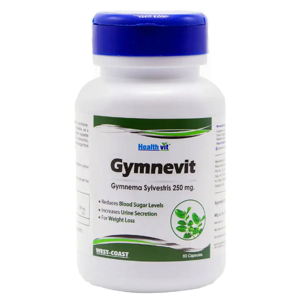 Healthvit Gymnevit Gymnema Sylvestris (250 mg),  60 capsules