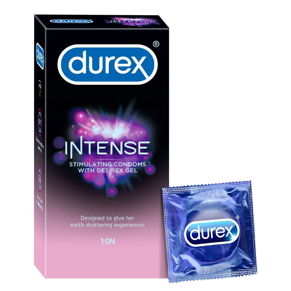 Durex Intense Condoms For Her Extra Pleasure - 10 Count