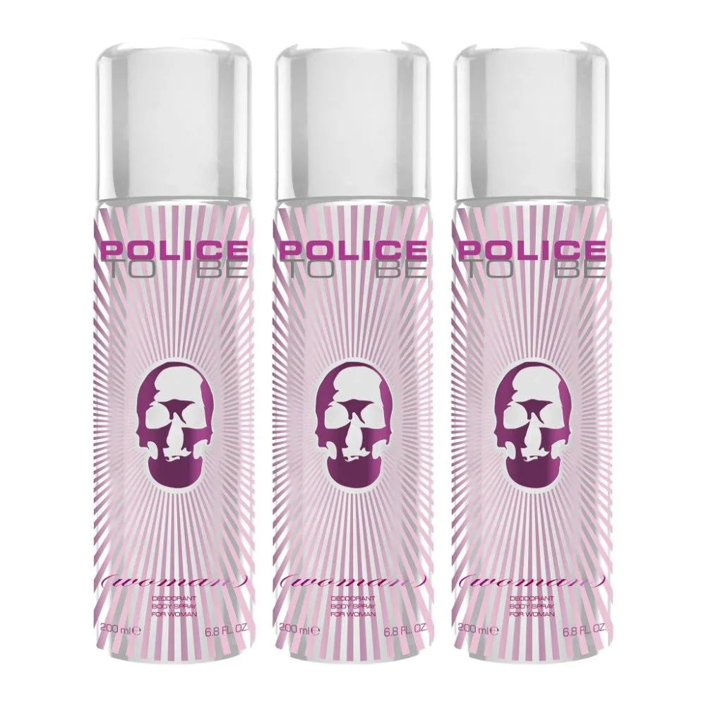 Police To Be Woman Deodorant Spray (Pack Of 3)