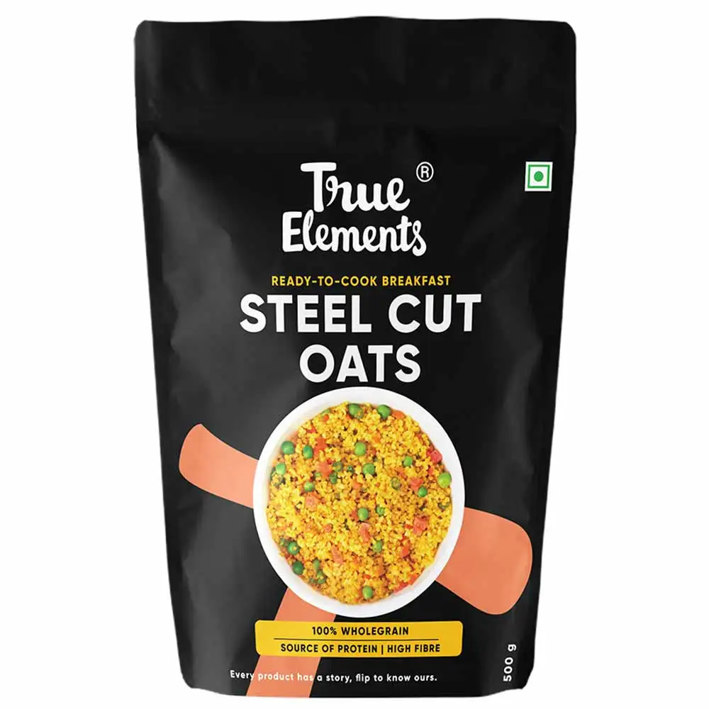 True Elements Gluten Free Steel Cut Oats,  0.5 kg  Unflavoured