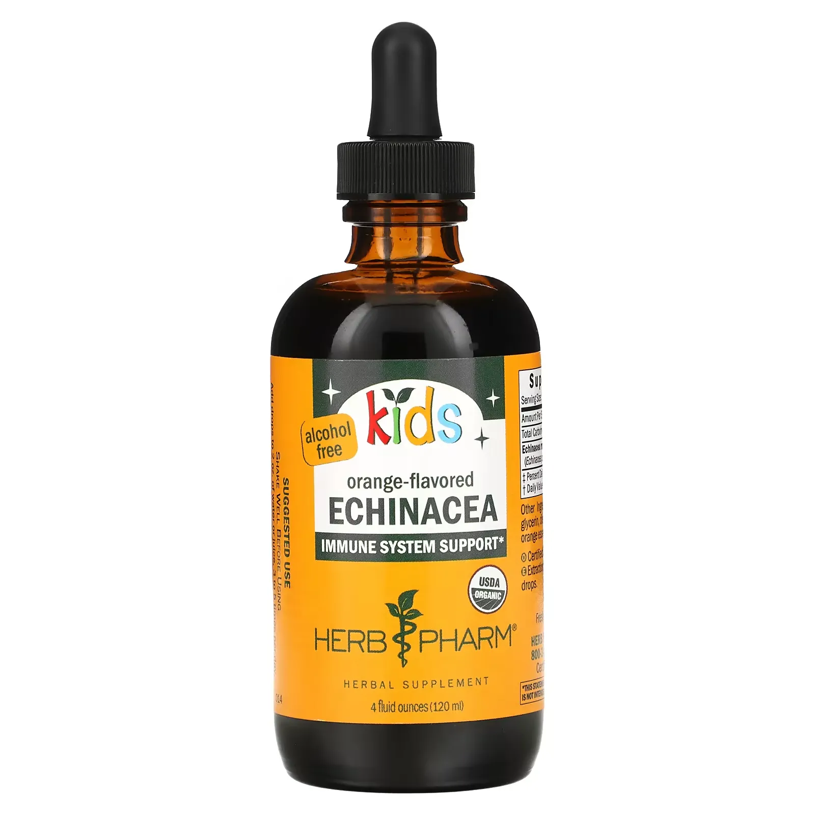 Kids Echinacea, Alcohol Free, Orange , 4 fl oz (120 ml)