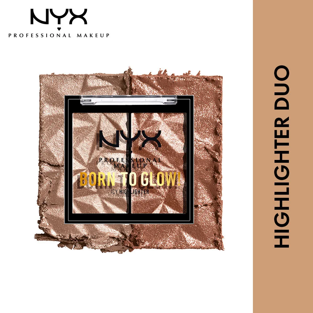 NYX Professional Makeup Born To Glow Icy Highlighter Duo