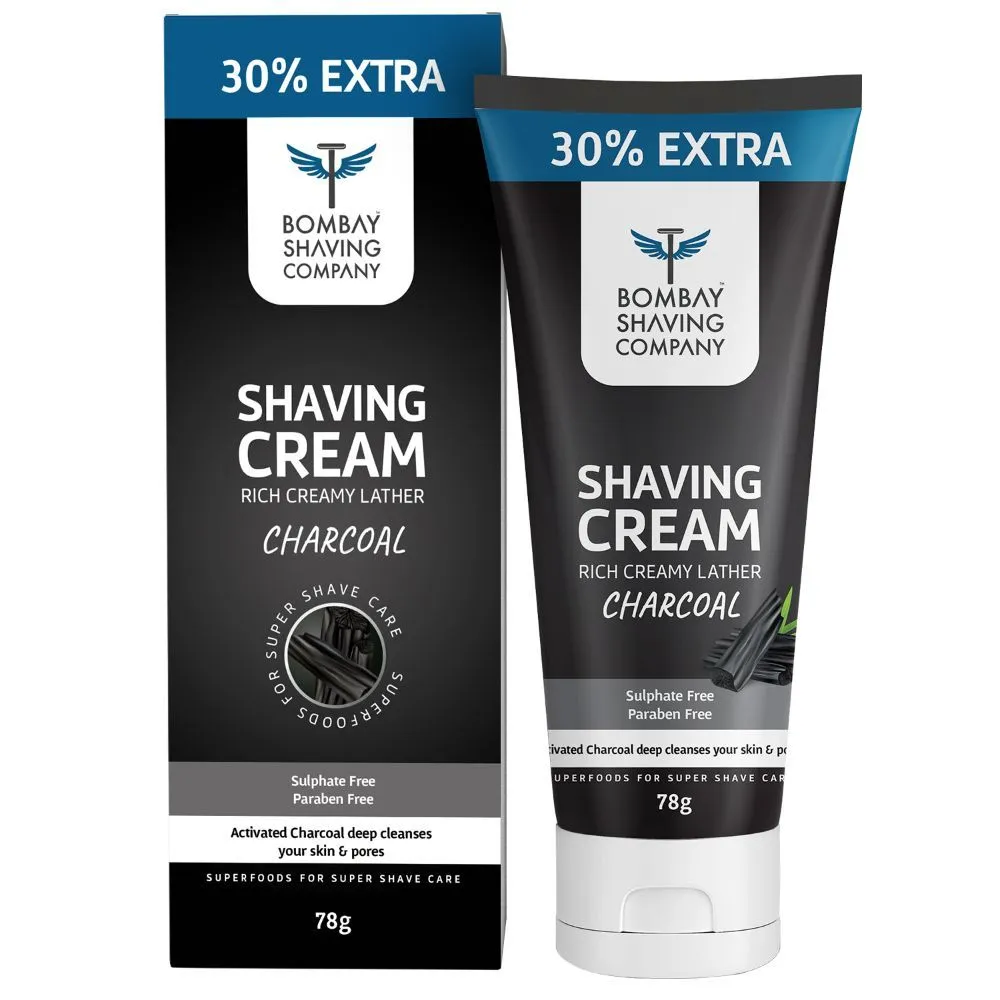 Bombay Shaving Company Charcoal Shaving Cream - 78 Gm