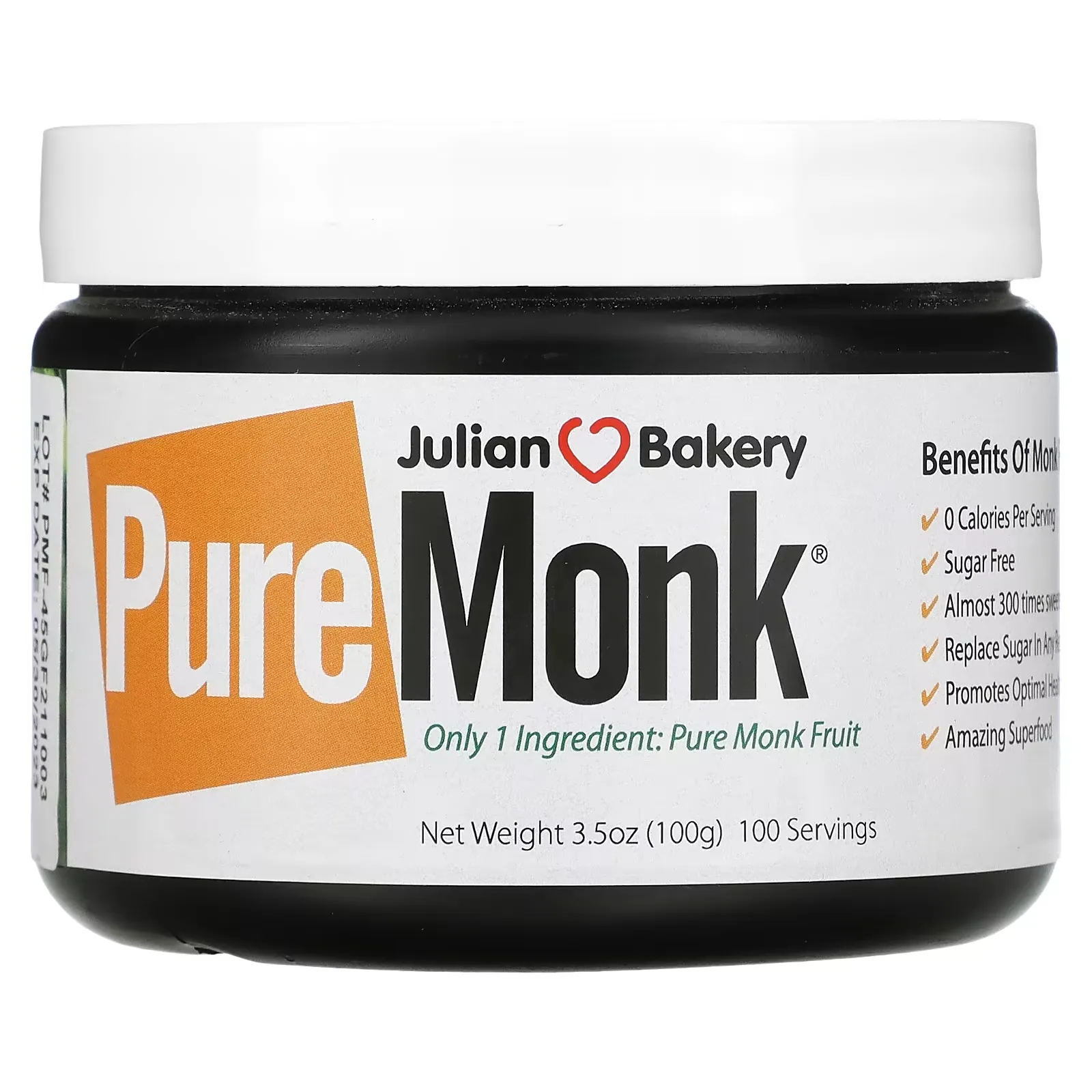 Pure Monk Fruit, 3.5 oz (100 g)