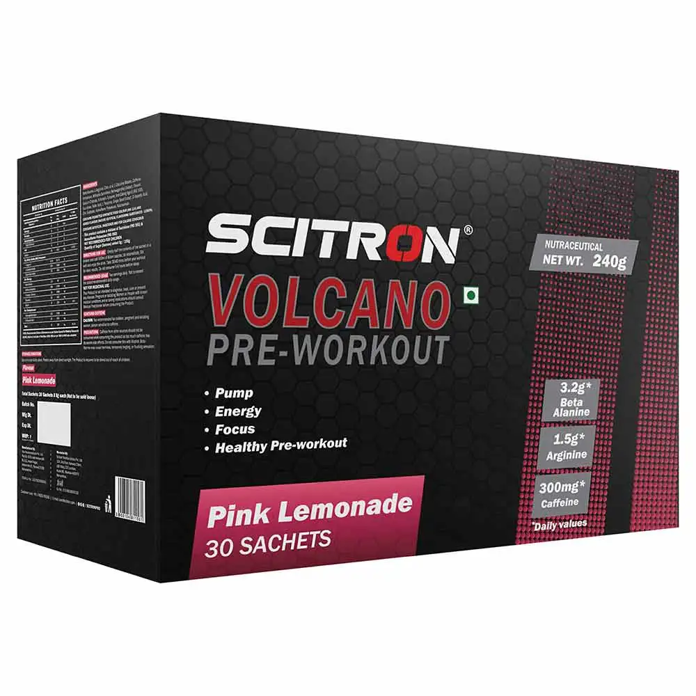 Scitron Volcano Pre-Workout,  0.52 lb  Pink Lemonade