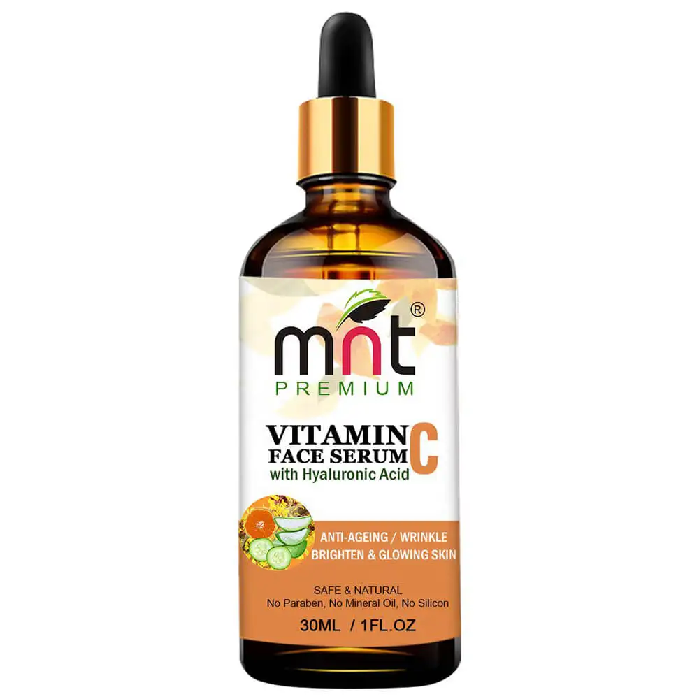 MNT Vitamin C Face Serum with Hyaluronic Acid,  30 ml  for Anti-Ageing, Wrinkle