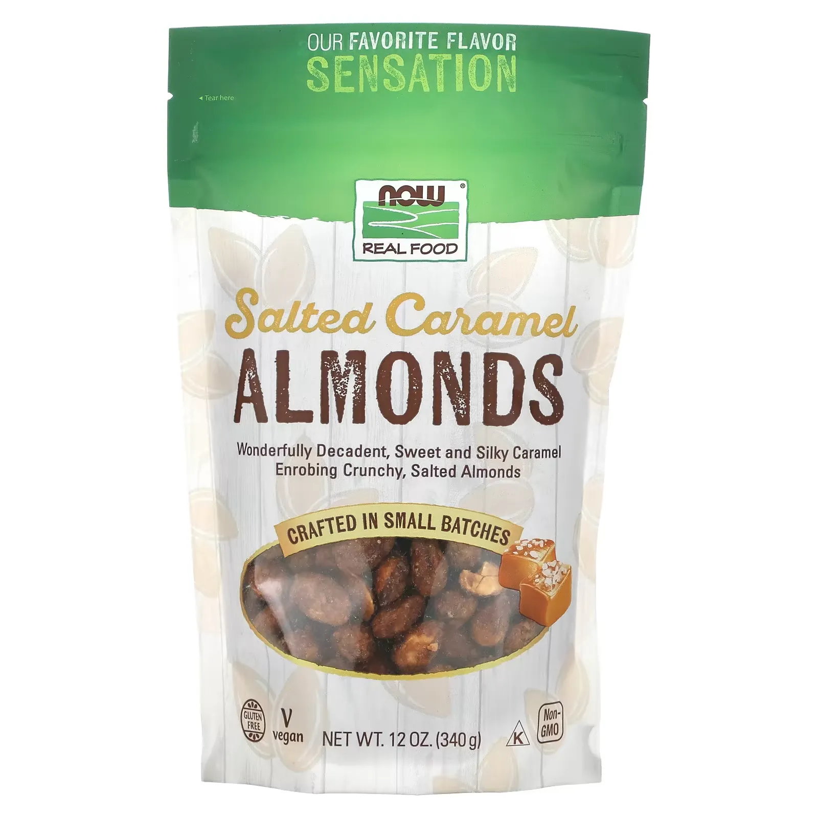 Almonds, Salted Caramel, 12 oz (340 g)