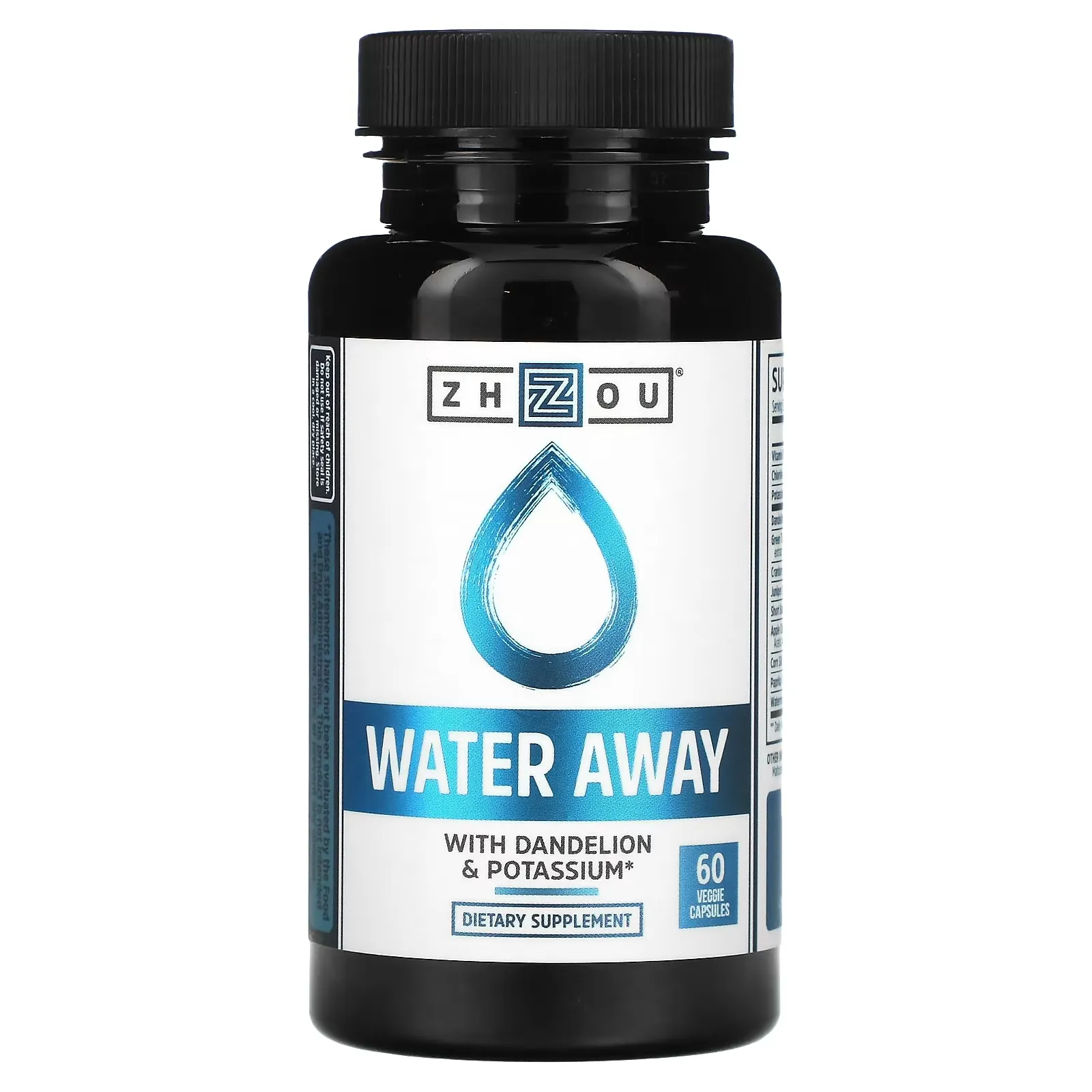 Water Away with Dandelion & Potassium, 60 Veggie Capsules