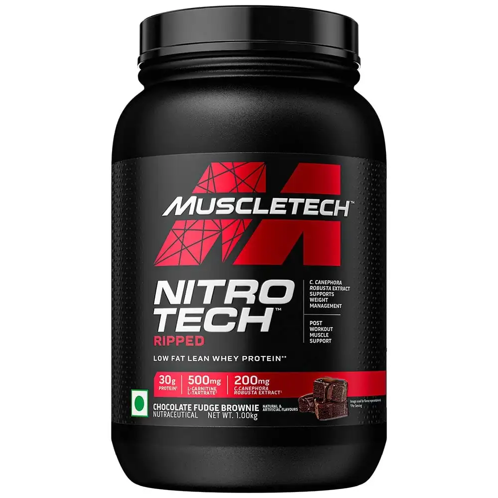 MuscleTech Performance Series NitroTech Ripped,  2.2 lb  Chocolate Fudge Brownie - India