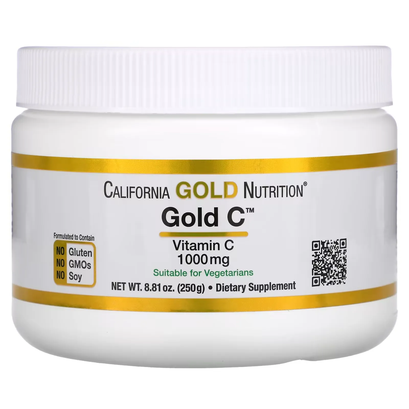 Gold C Powder, Vitamin C, 1,000 mg, 8.81 oz (250 g)