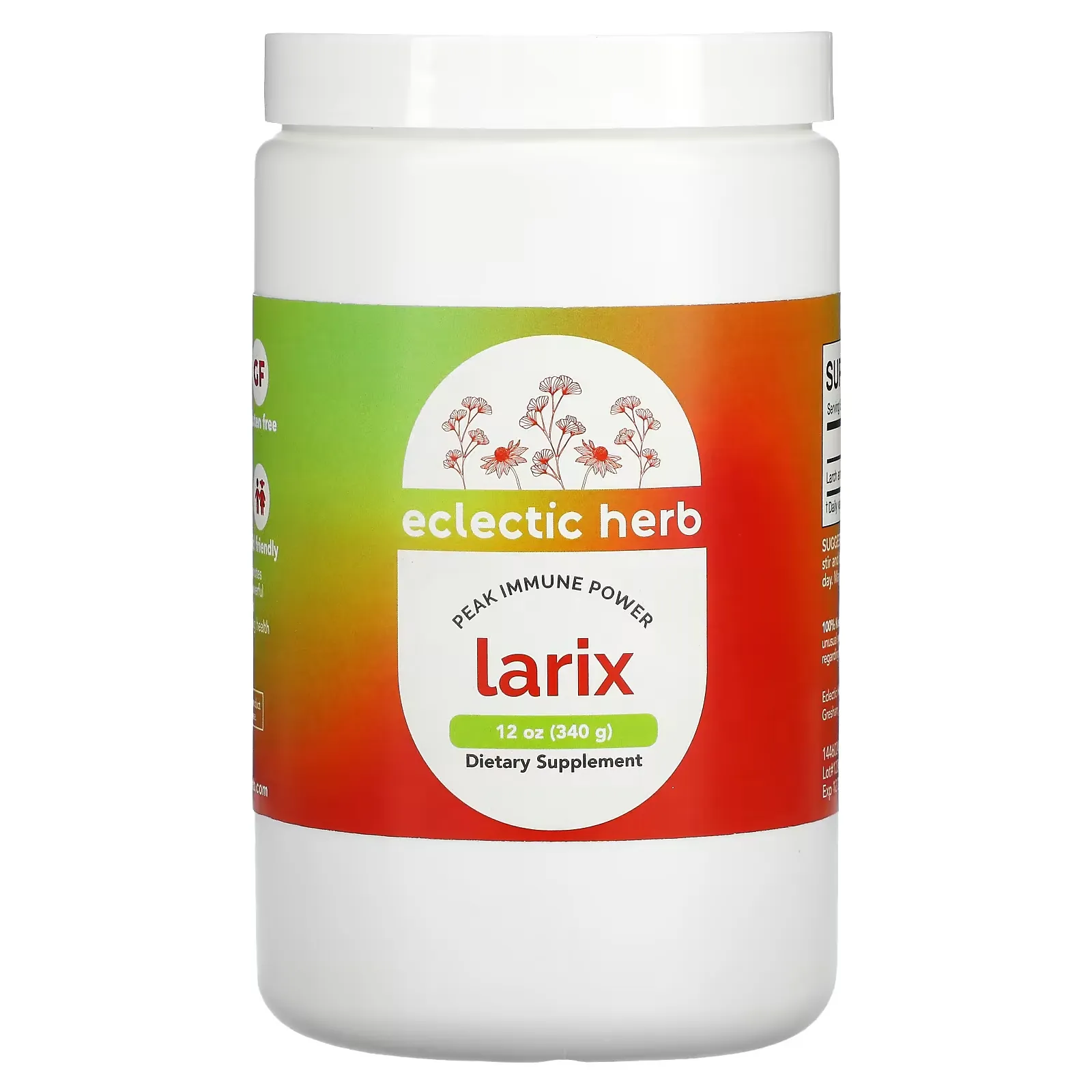 Peak Immune Powder, Larix, 12 oz (340 g)