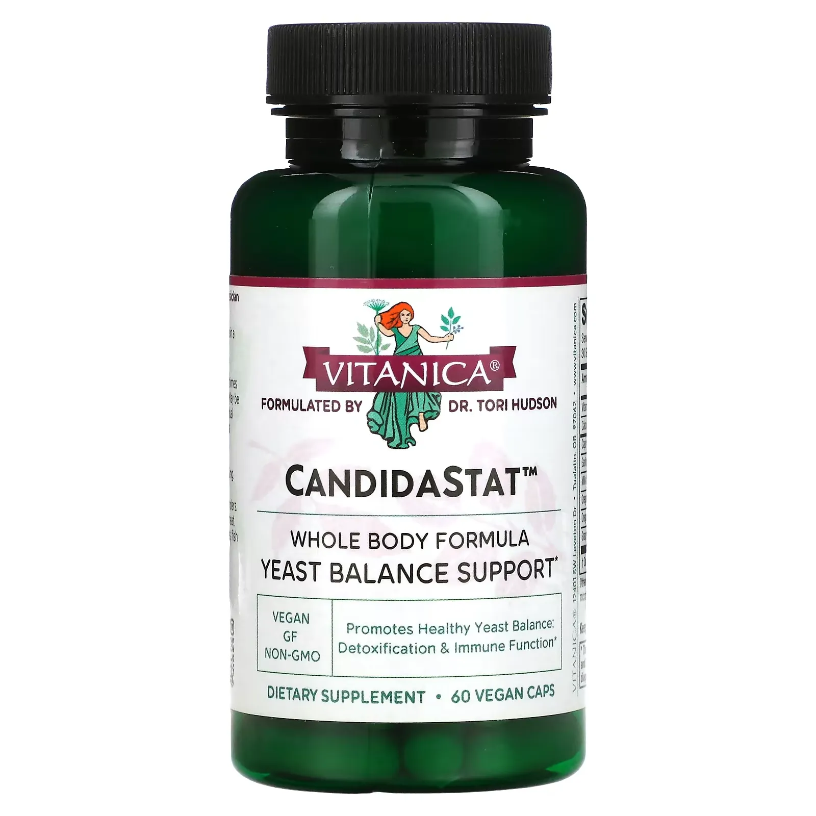 CandidaStat, Yeast Balance Support, 60 Vegan Caps