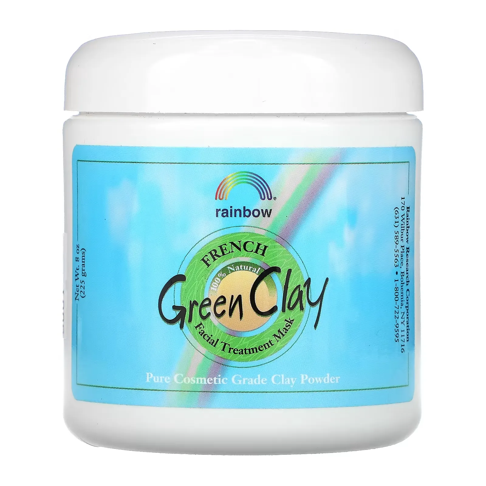 French Green Clay, Beauty Facial Treatment Mask, 8 oz (225 g)