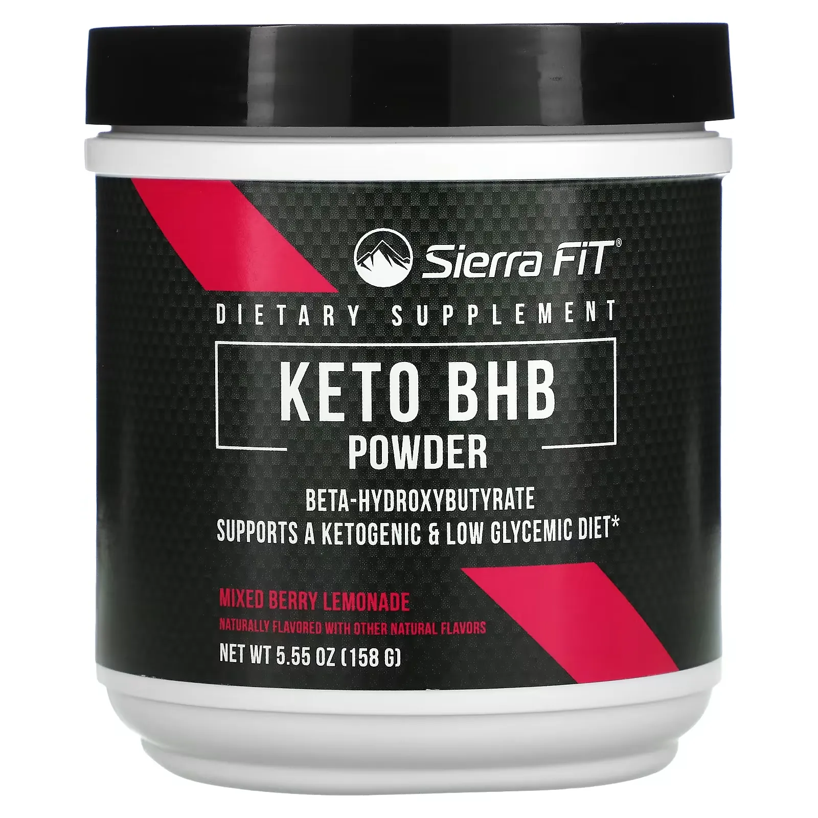 Keto BHB Powder, Beta-Hydroxybutyrate, Mixed Berry Lemonade, 5.55 oz (158 g)