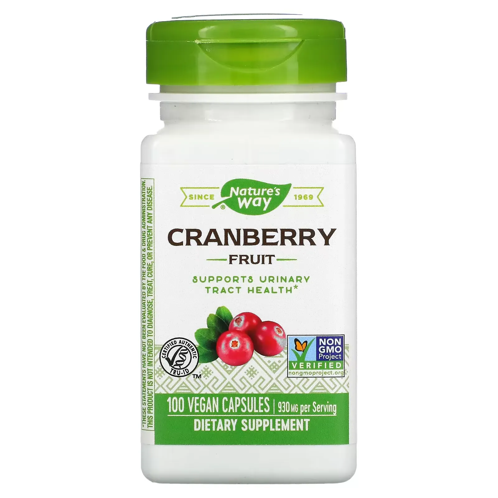 Cranberry Fruit, 465 mg, 100 Vegan Capsules