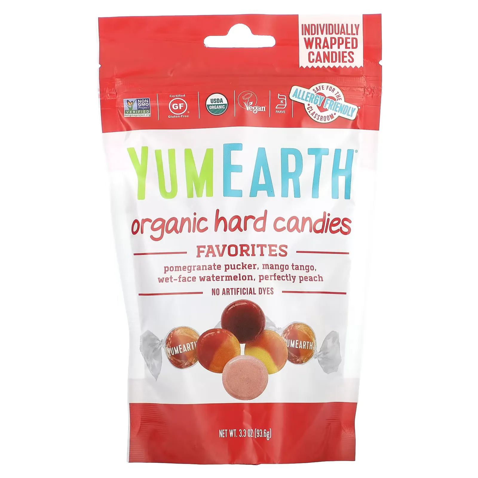 Organic Hard Candies, Favorites, 3.3 oz (93.6 g)