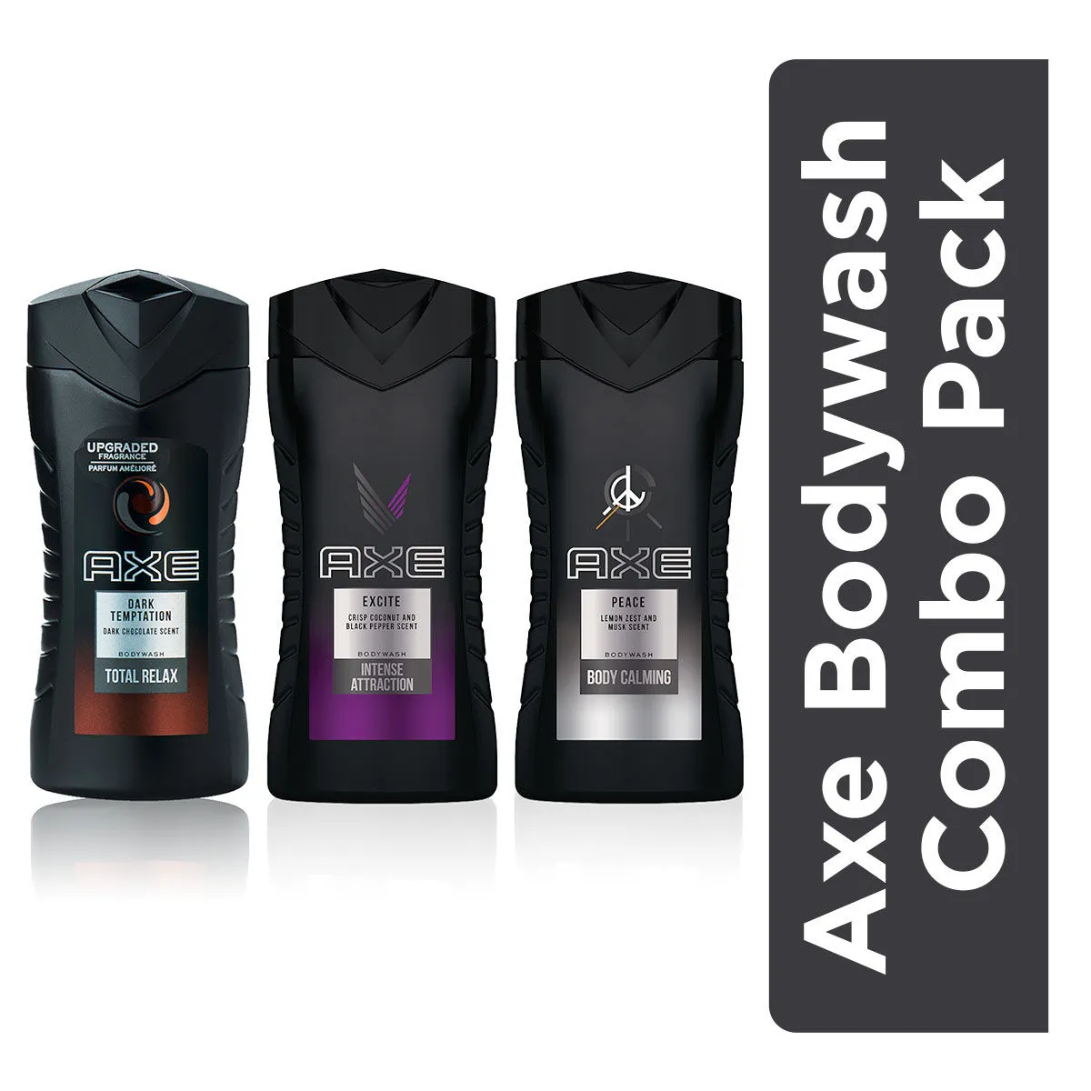 Axe Bodywash Combo - Dark Temptation + Excite + Peace