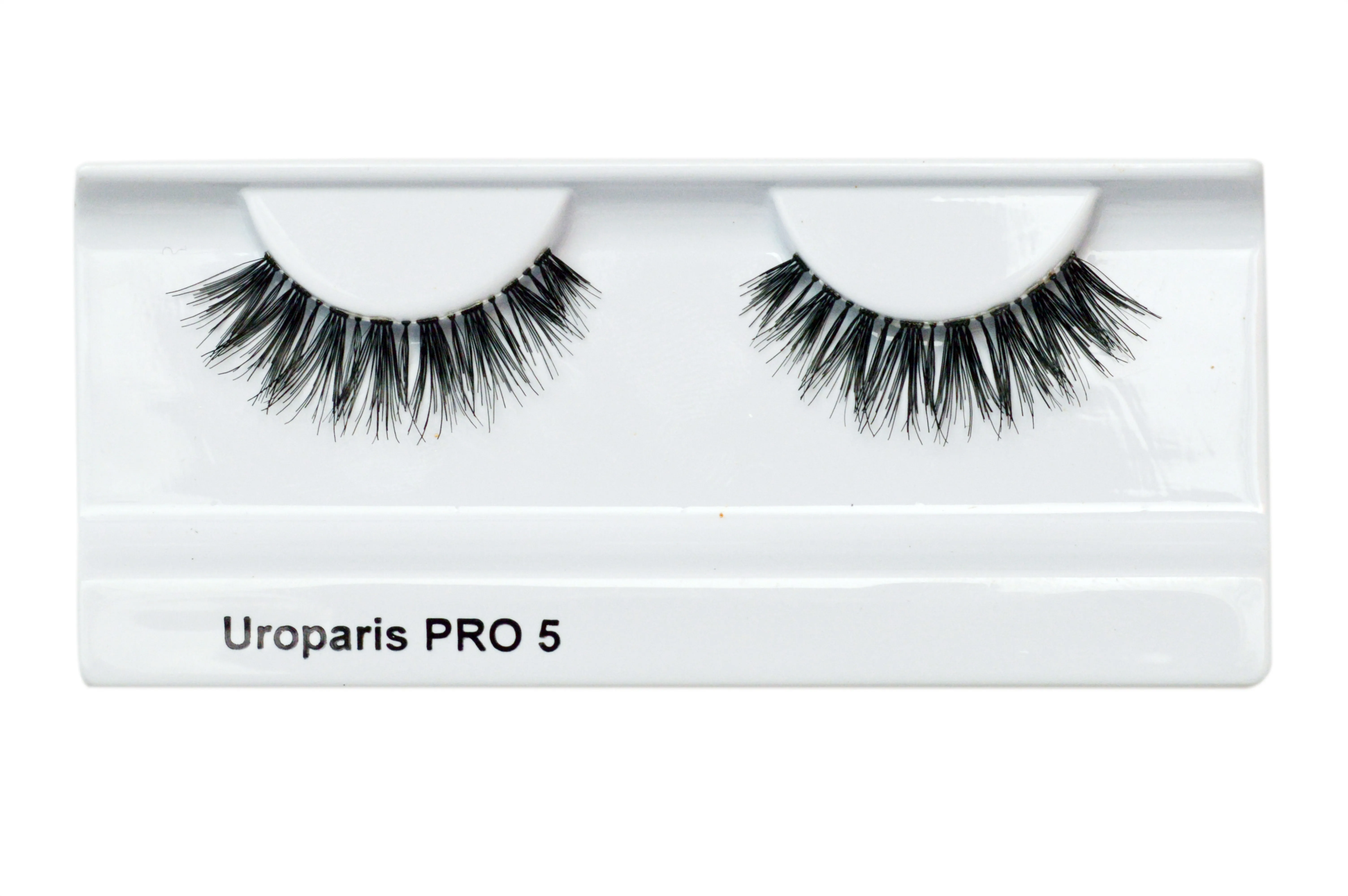 Uroparis Human Hair Eyelashes - PRO 5 / BLACK DOUBLE VOLUME HAIR