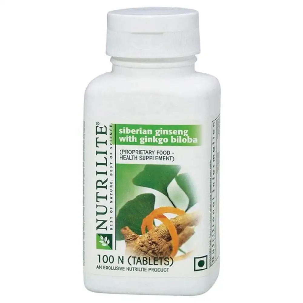 Amway Nutrilite Siberian Ginseng With Ginkgo Biloba,  100 tablet(s)