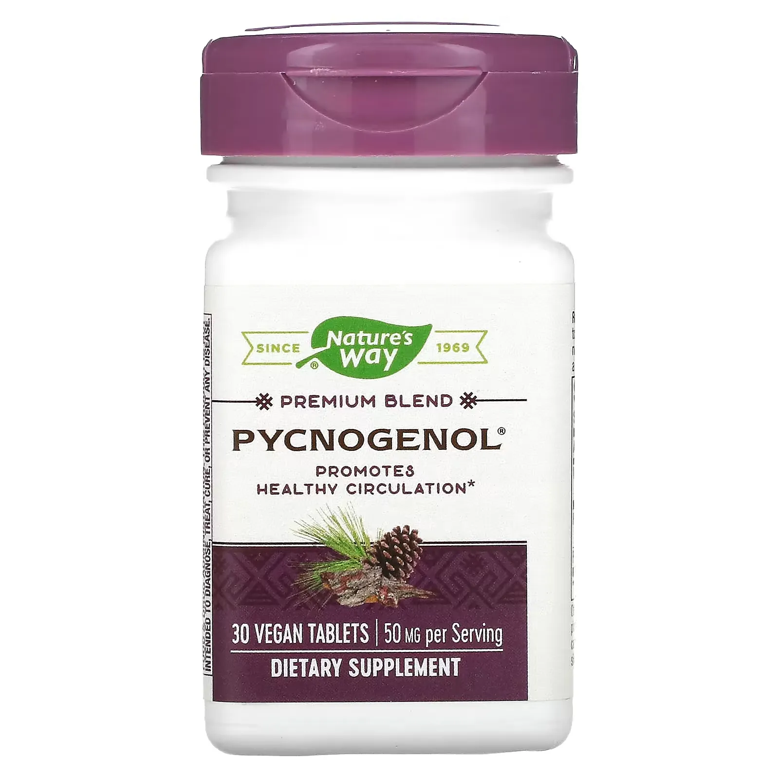 Pycnogenol, 50 mg, 30 Vegan Tablets