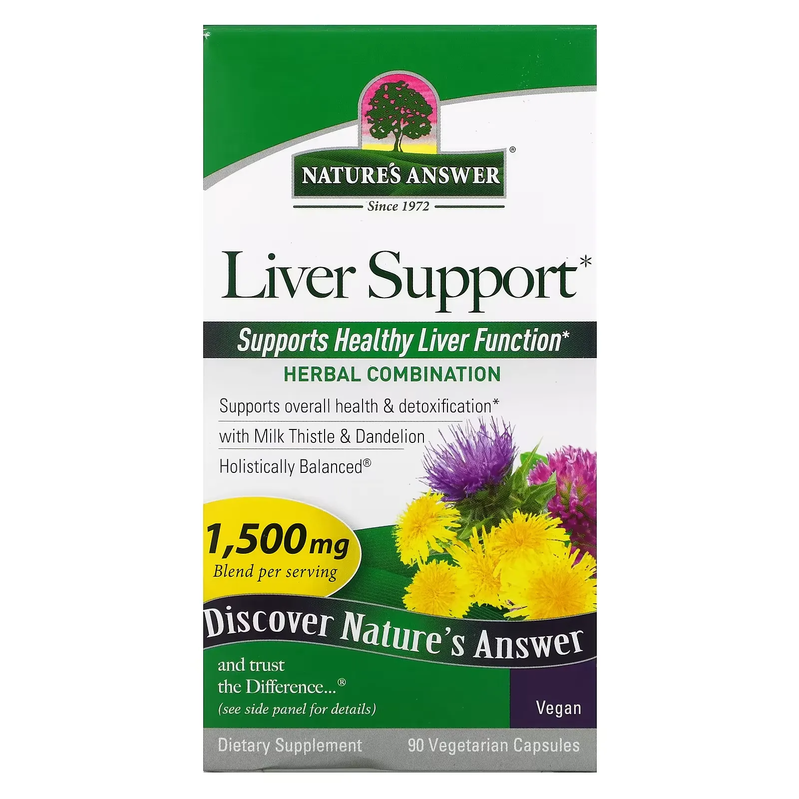 Liver Support, 500 mg, 90 Vegetarian  Capsules