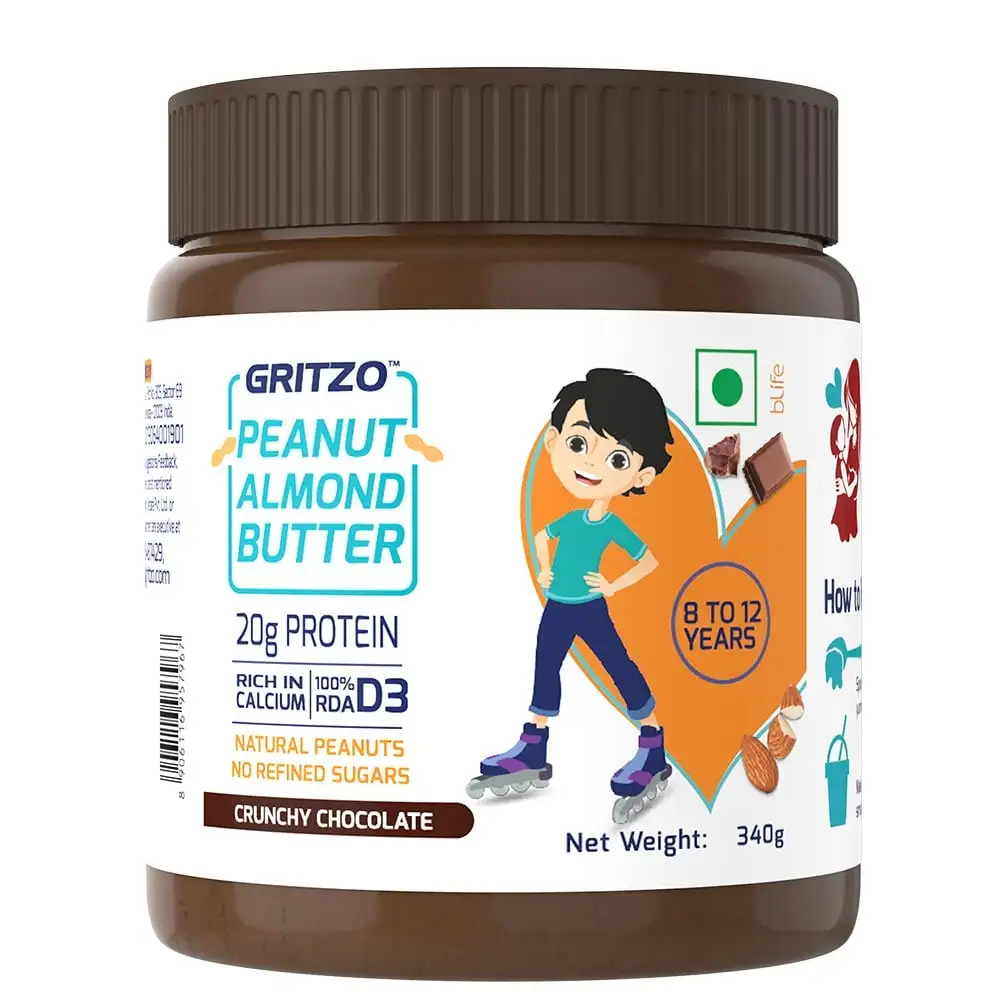 Gritzo Peanut Almond Butter 8-12 yr,  340 g  Chocolate