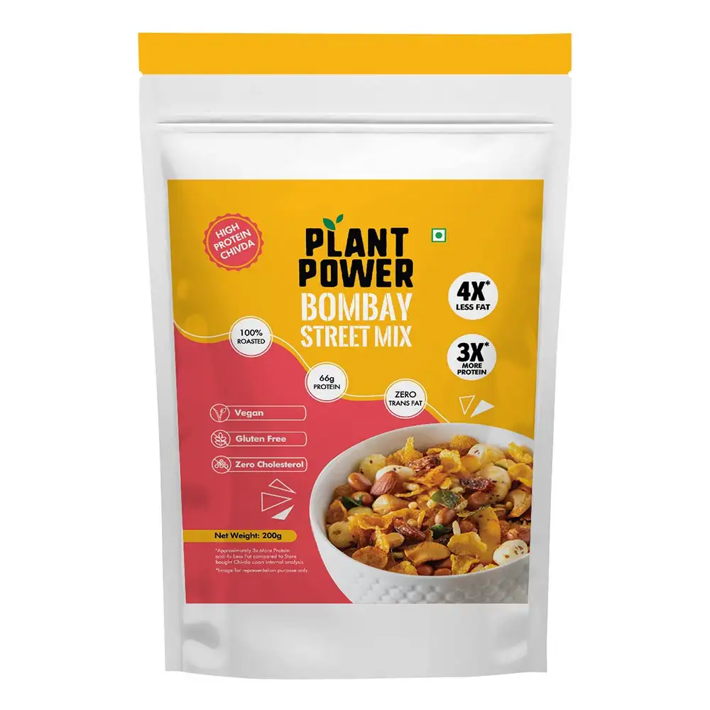 Plant Power High Protein Chivda Bombay Street Mix,  Unflavoured  200 g