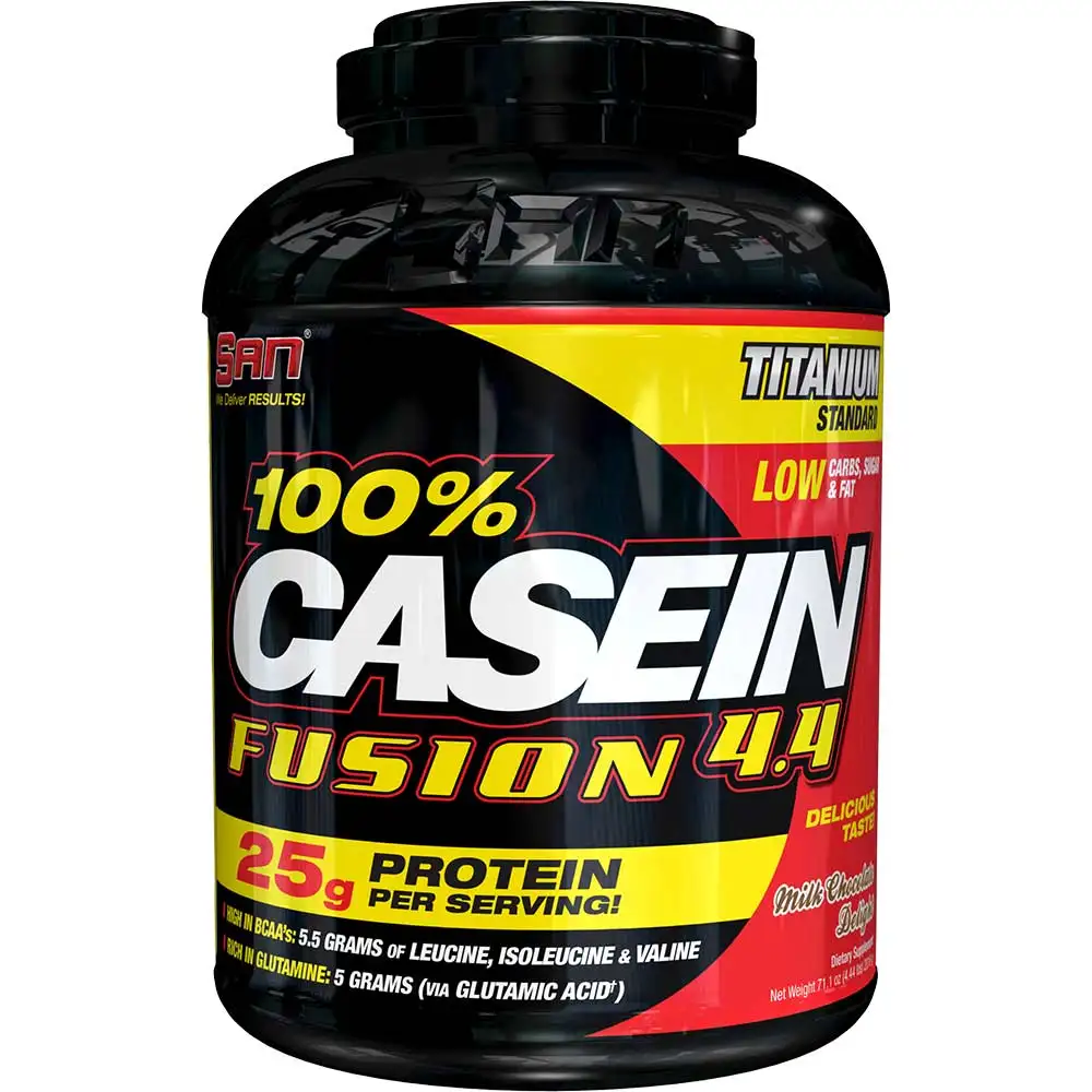 SAN 100% Casein Fusion,  4.4 lb  Milk Chocolate Delight