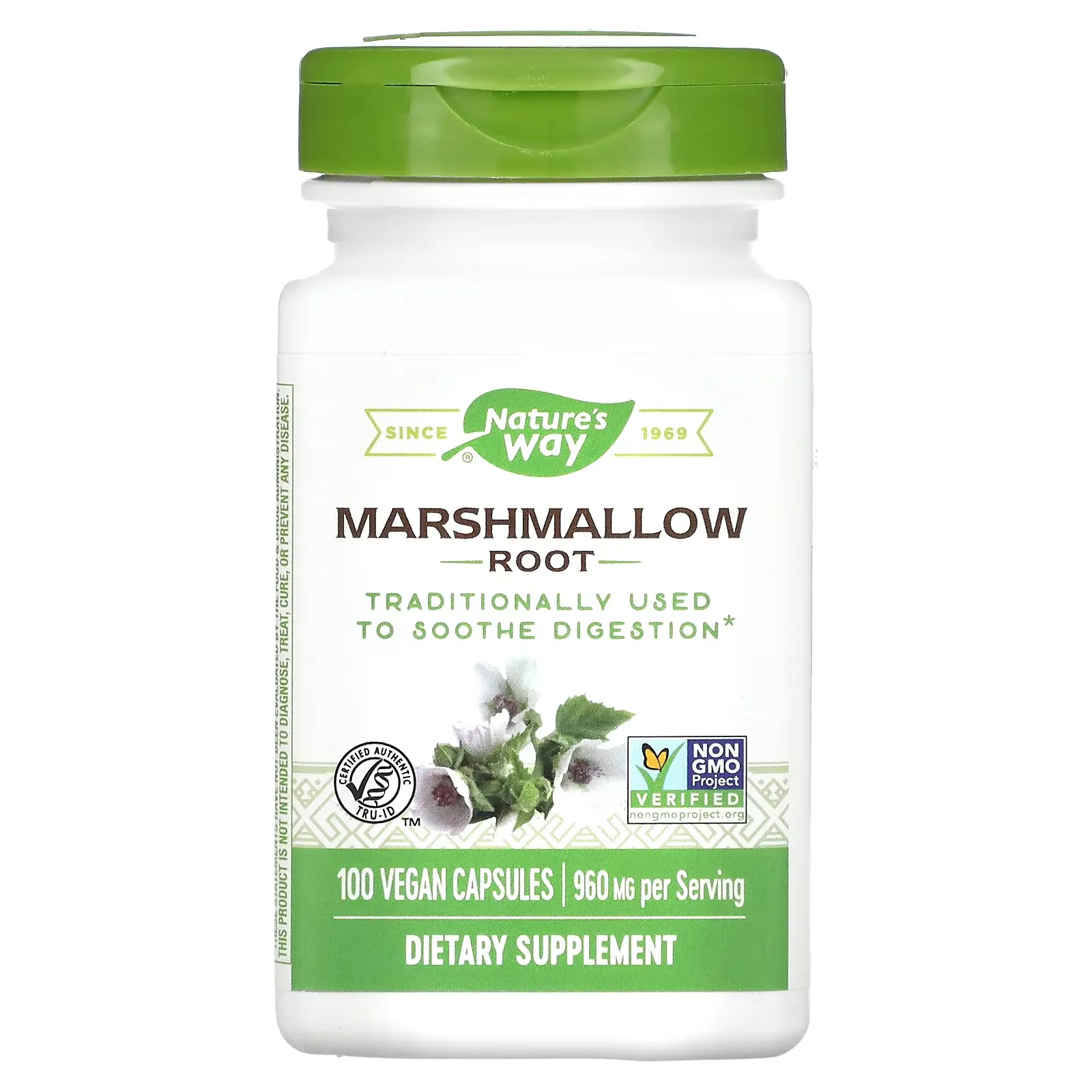 Marshmallow Root, 480 mg, 100 Vegan Capsules