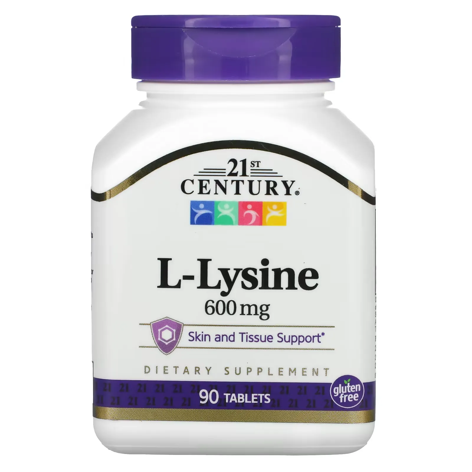 L-Lysine, 600 mg, 90 Tablets