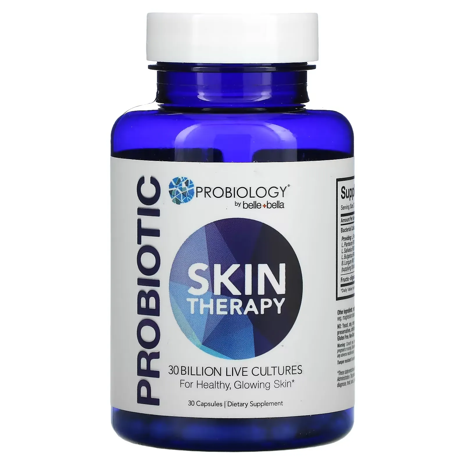 Probiology, Probiotic Skin Therapy, 30 Billion CFU, 30 Capsules