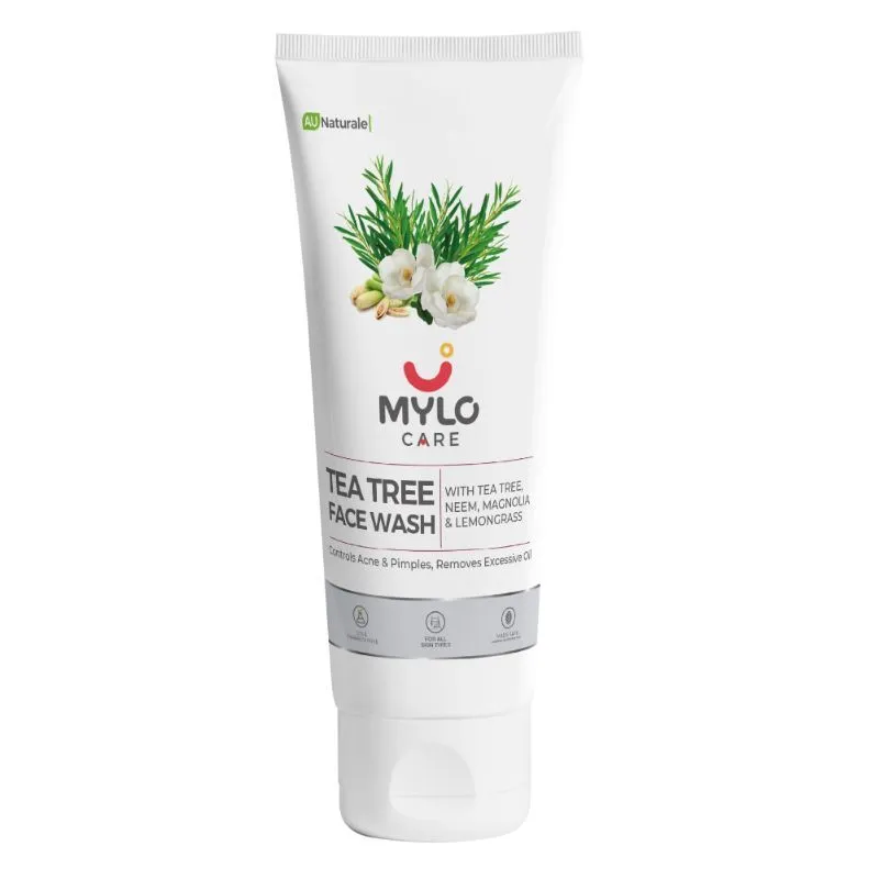 Mylo Care Tea Tree Face Wash Deep Clean Herbal Face Wash For Acne & Pimples & Skin Brightening