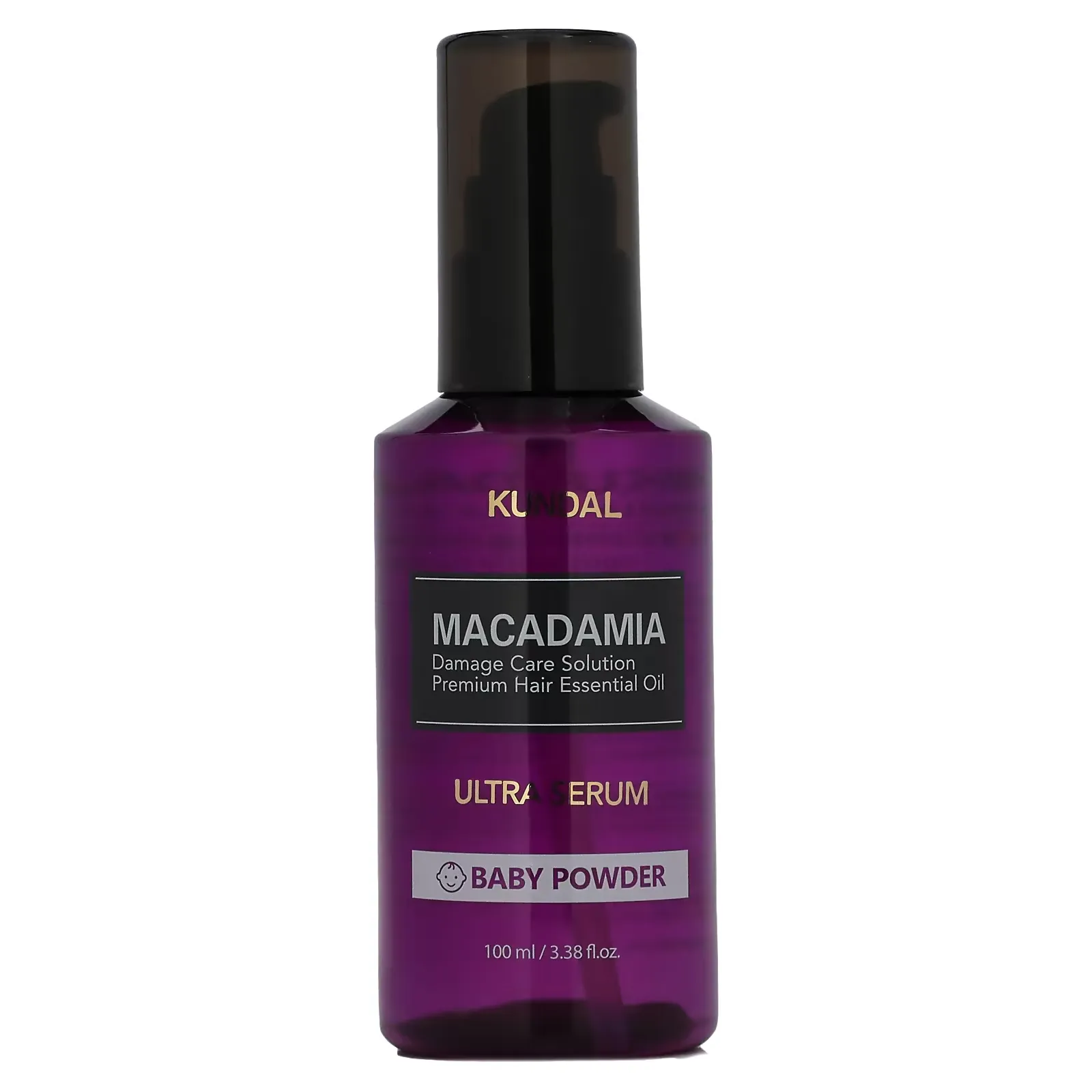 Macadamia, Ultra Hair Serum, Baby Powder, 3.38 fl oz (100 ml)