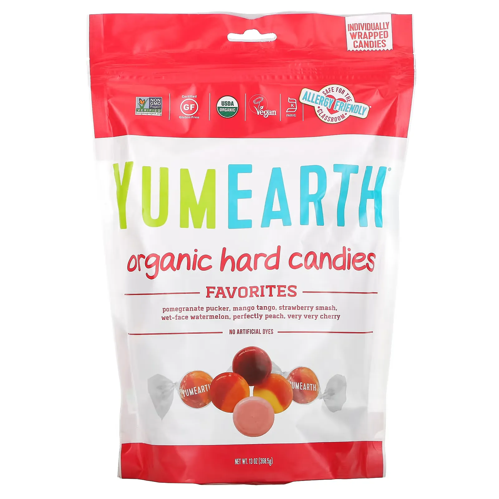 Organic Hard Candies, Favorites, 13 oz (368.5 g)