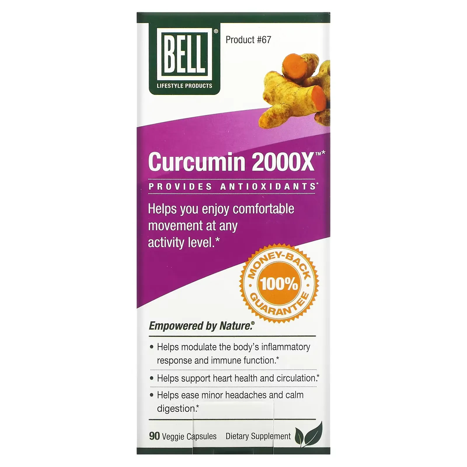 Curcumin 2000X, 90 Veggie Capsules