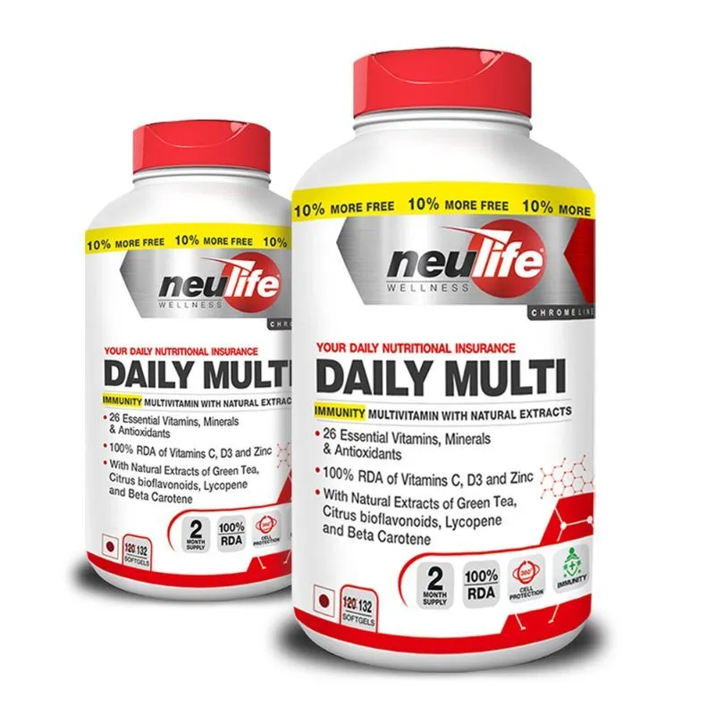 Neulife (Vitrovea) Daily-Multi Immunity Multivitamin With Natural Extracts - Pack Of 2