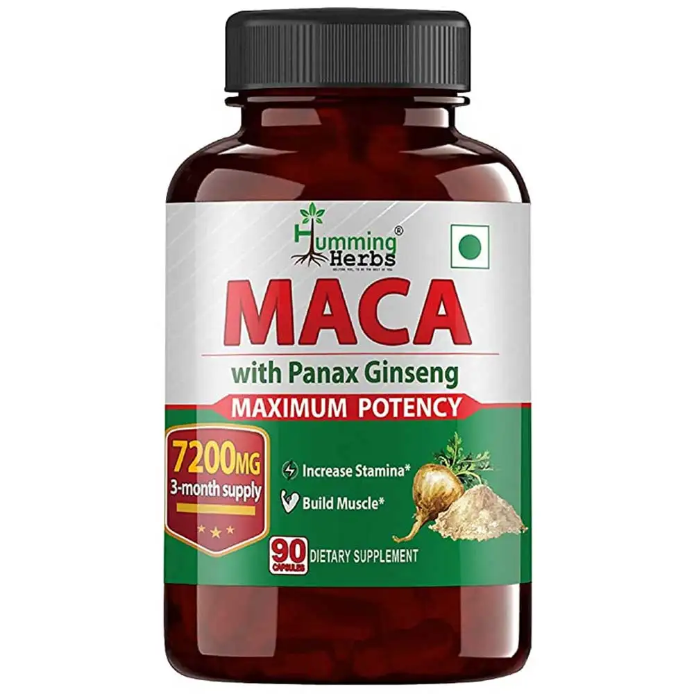 Humming Herbs Maca with Panax Ginseng,  90 capsules