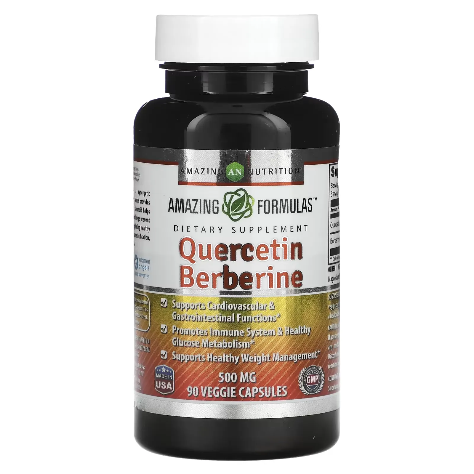 Quercetin Berberine, 500 mg, 90 Veggie Capsules