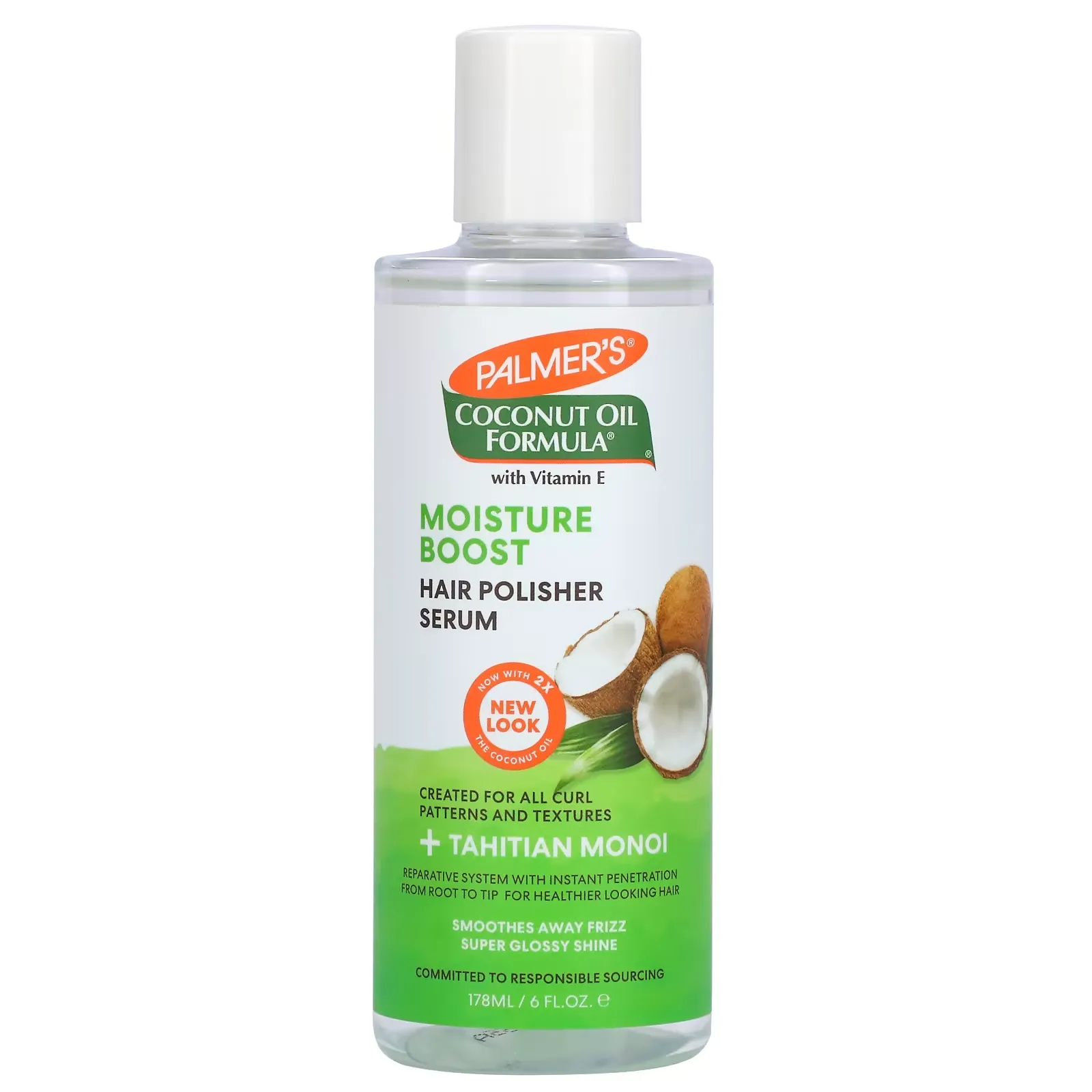 Coconut Oil Formula, Moisture Boost Hair Polisher Serum, 6 fl oz (178 ml)