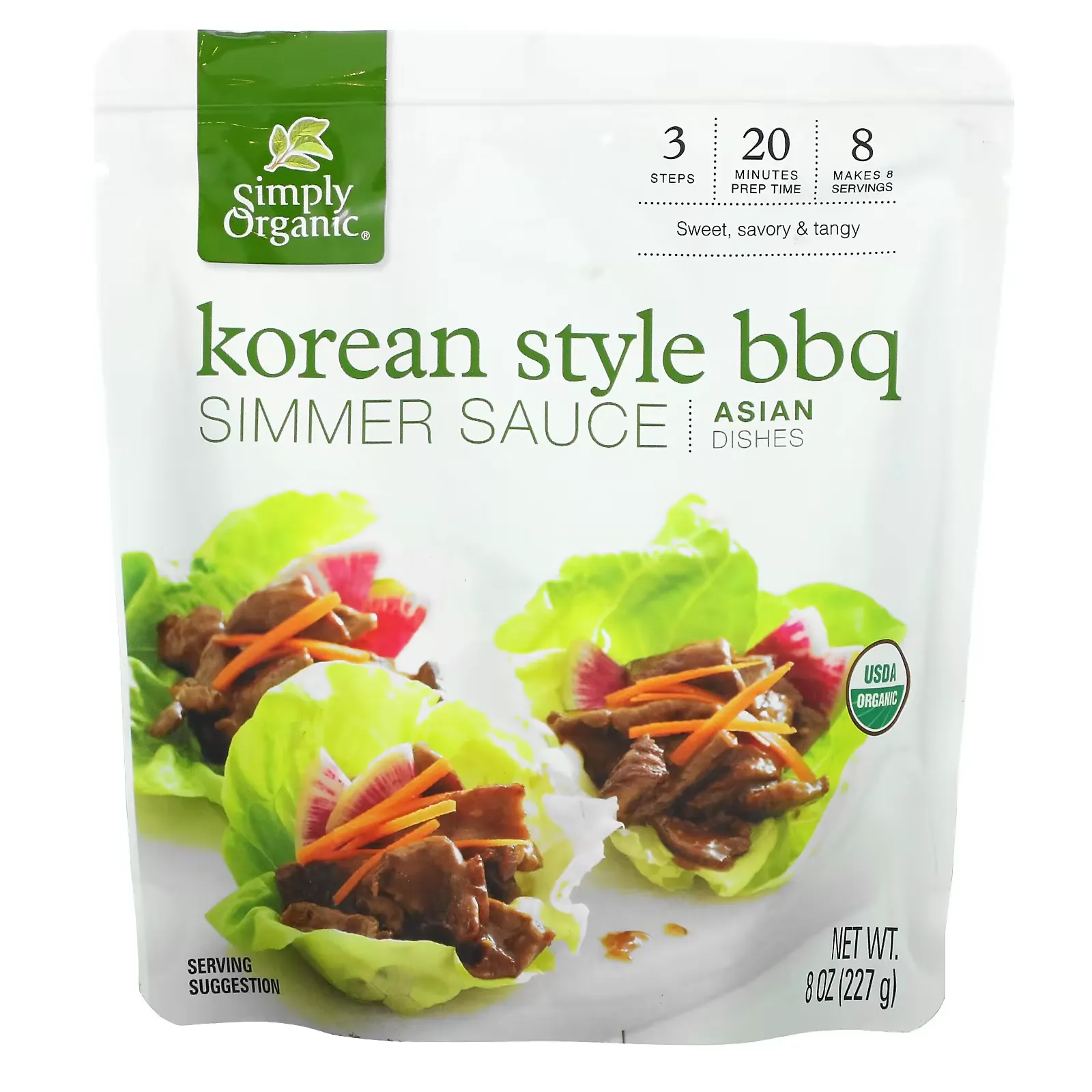 Asian Dishes, Korean Style BBQ Simmer Sauce, 8 oz (227 g)