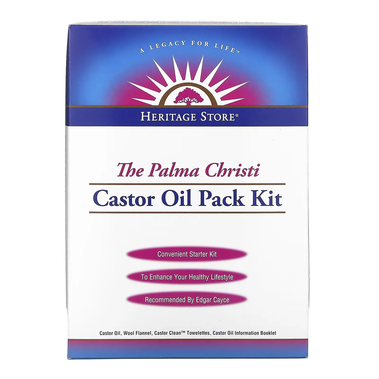 The Palma Christi Castor Oil Pack Kit, 4 Piece Kit