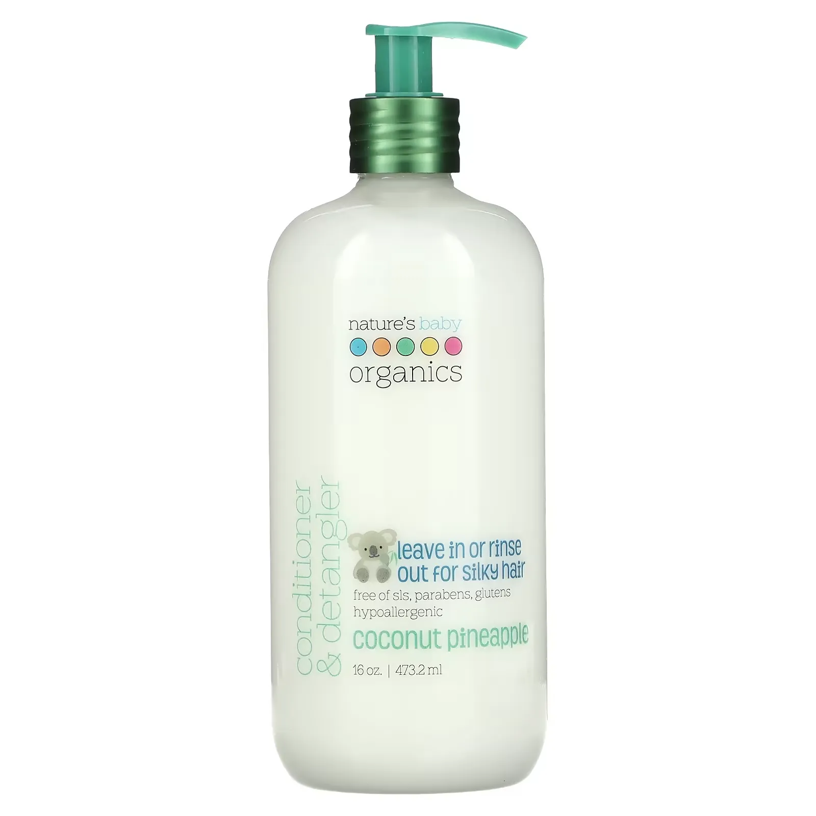 Conditioner & Detangler, Coconut Pineapple, 16 oz (473.2 ml)