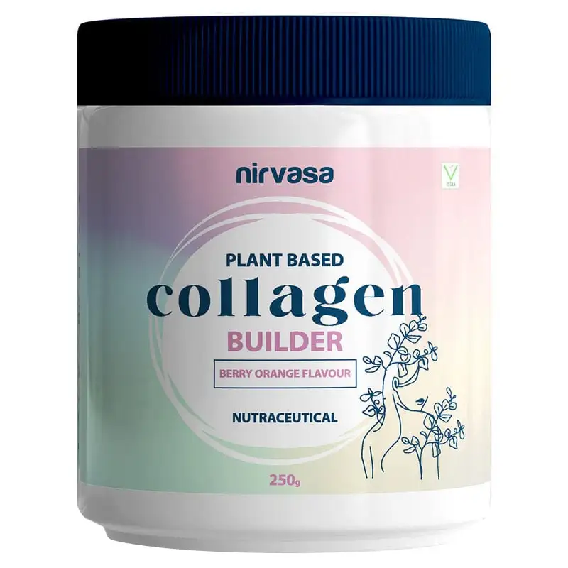 Nirvasa Plant Based Collagen Builder,  250 g  Berry Orange