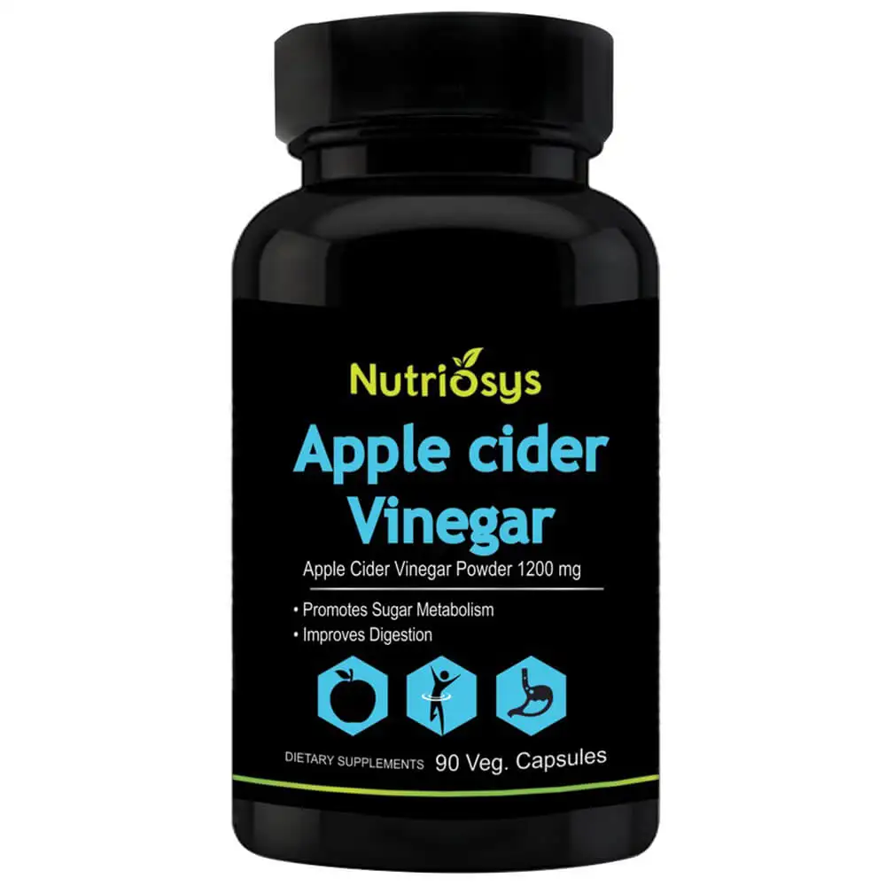 Nutriosys Apple Cider Vinegar (1200 mg),  90 capsules  Unflavoured